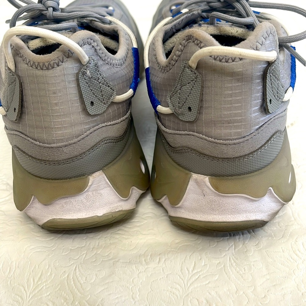 NIKE MENS 354Gray Sneakers with Blue Highlights - Picture 3 of 9